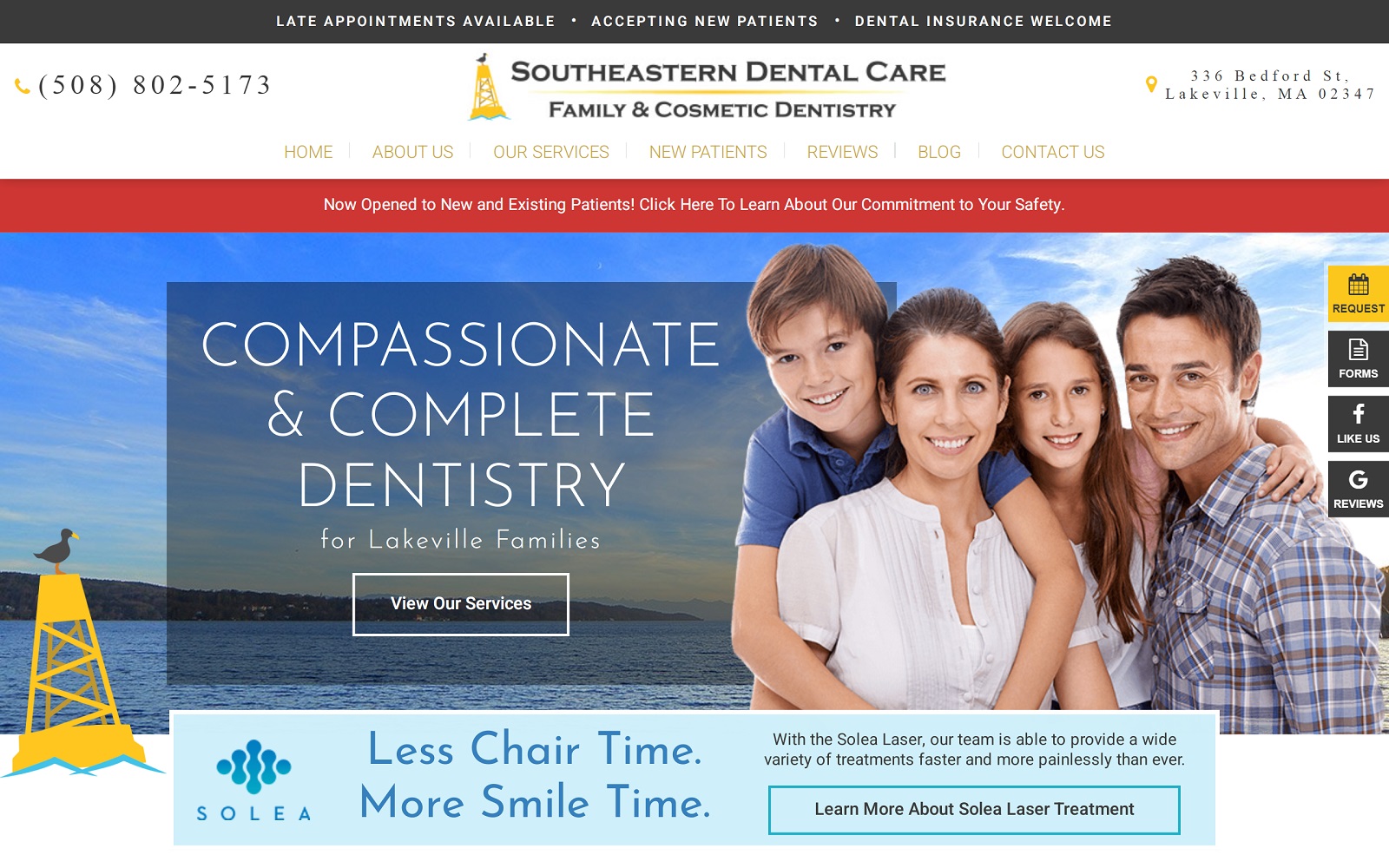 southeasterndentalcarepc.com screenshot