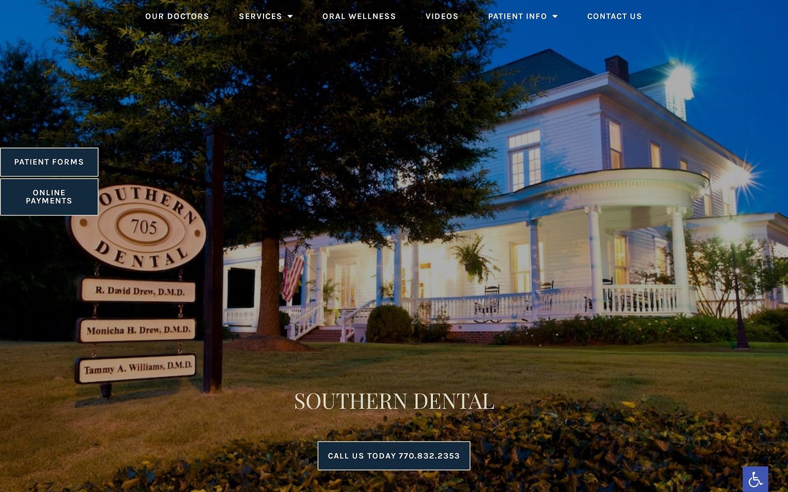 Southerndental. Net screenshot