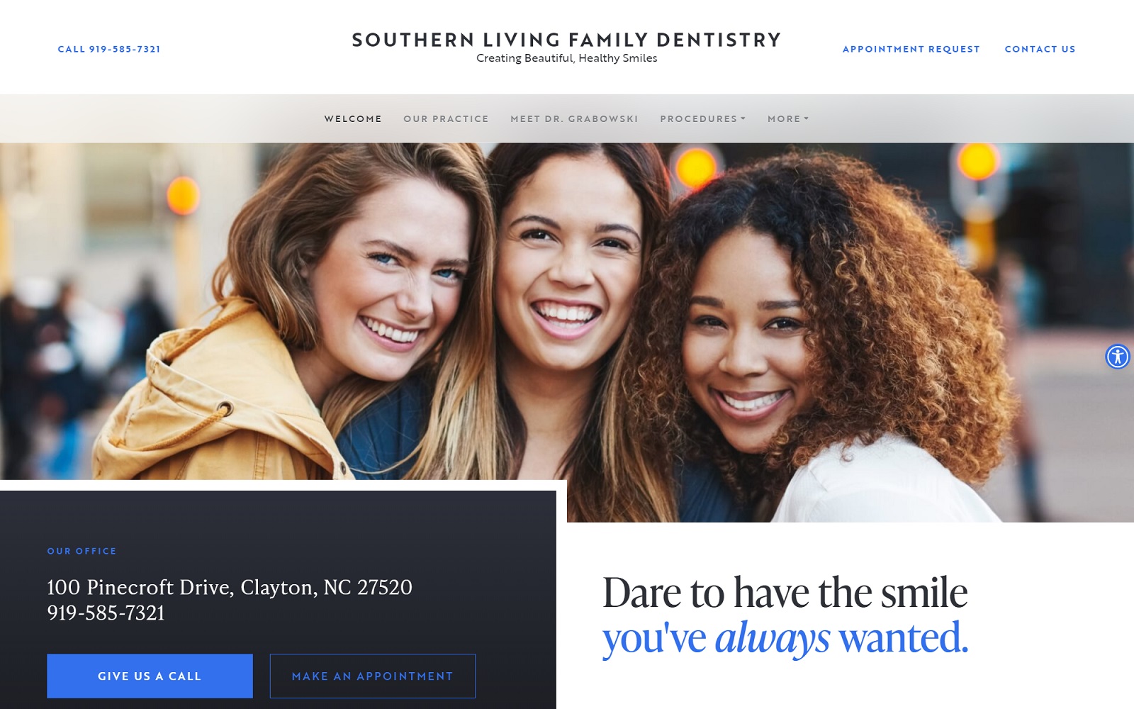 southernlivingfamilydentistry.com screenshot