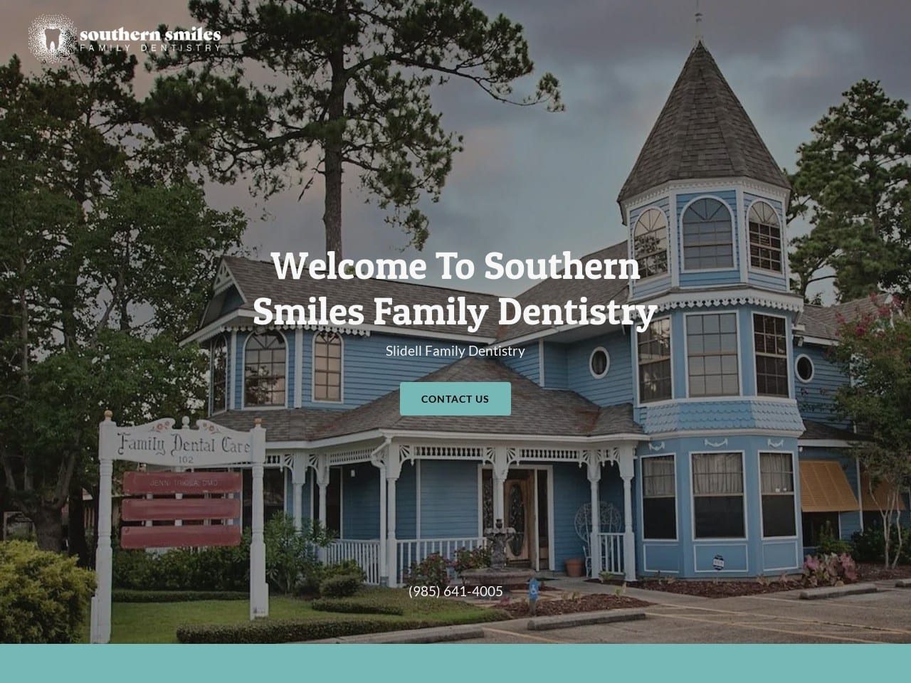 Southern Smiles Family Dentistry Website Screenshot from southernsmilesdds.com