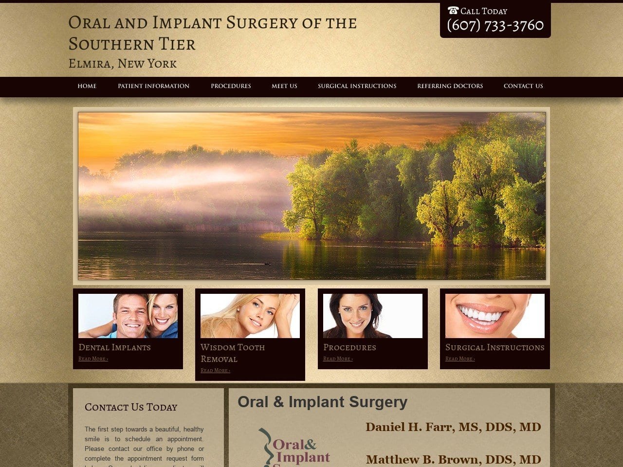 Oral Surgeons Pochal Jr William F DDS Website Screenshot from southerntieroralsurgery.com