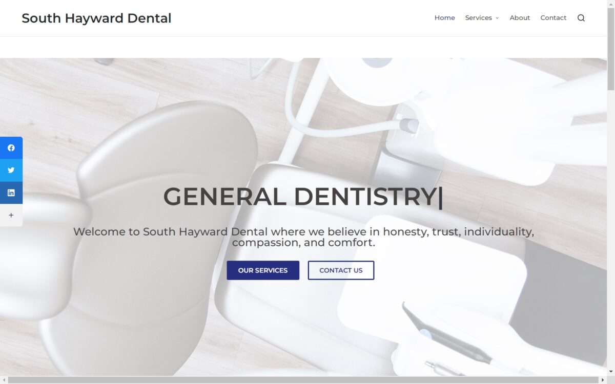 southhaywarddental.com screenshot