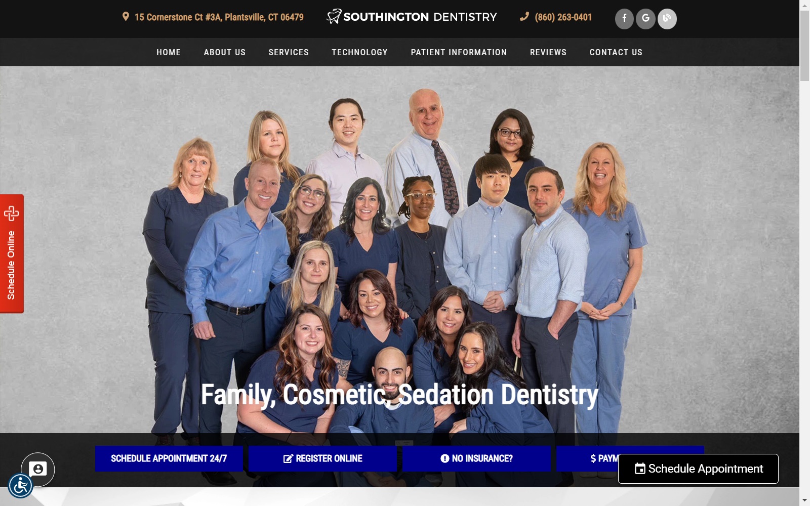 southingtondentistry.com screenshot