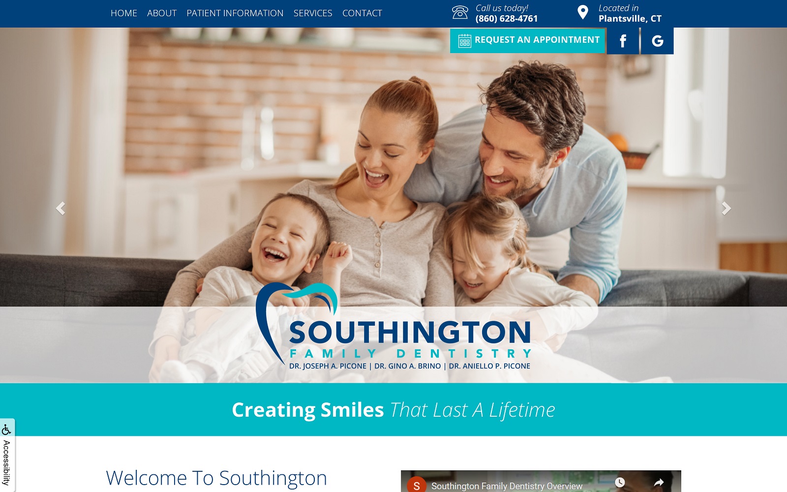 southingtonfamilydentistry.com screenshot