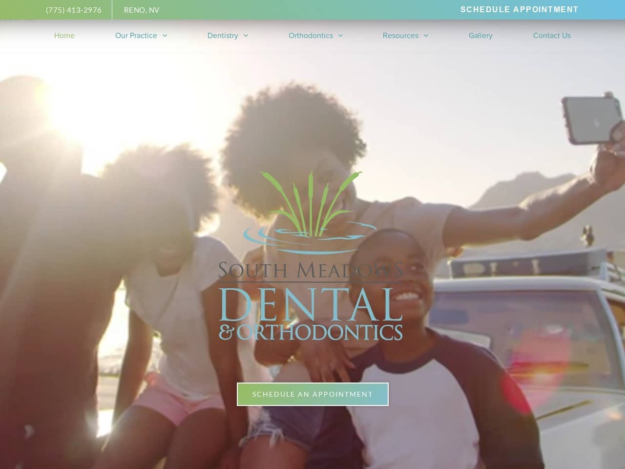 South Meadows Dental Website Screenshot from southmeadowsdental.com