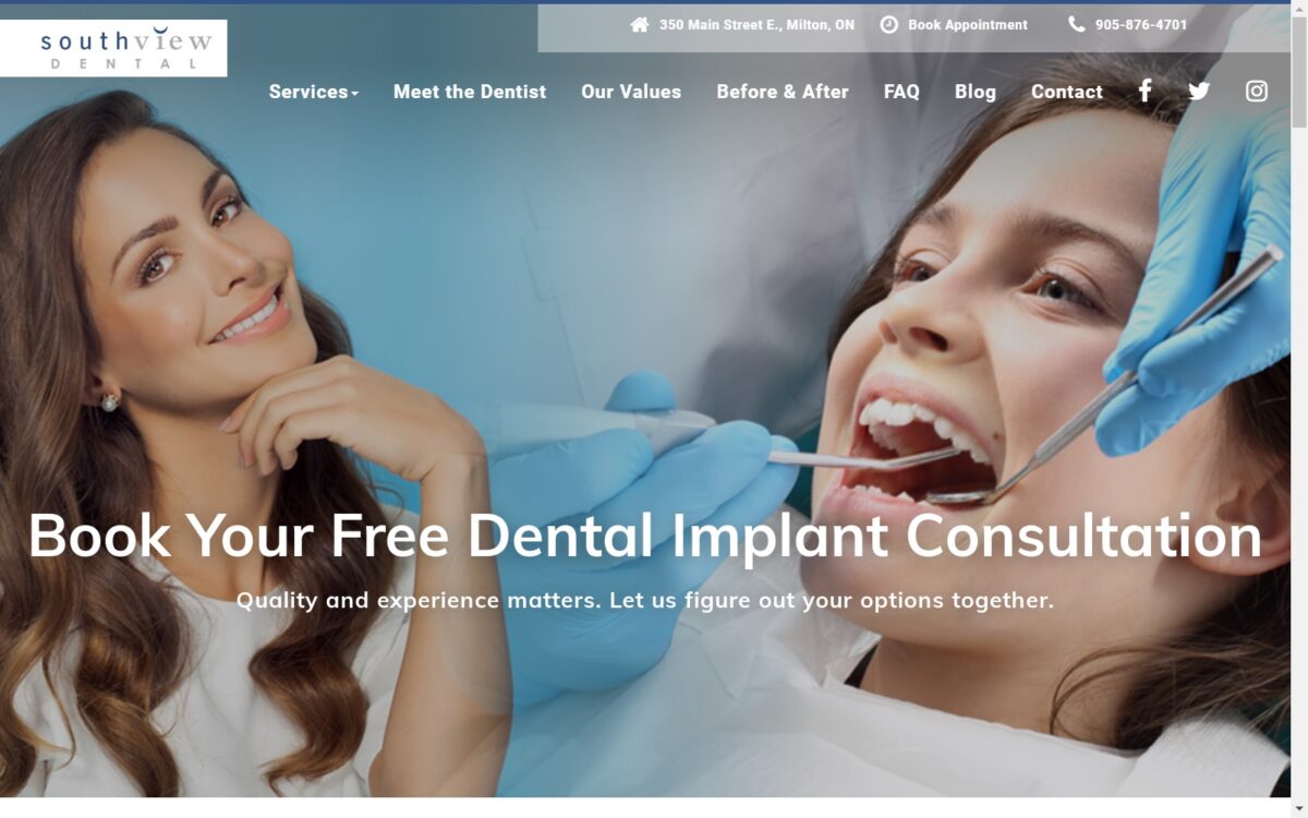 southviewdental.com screenshot