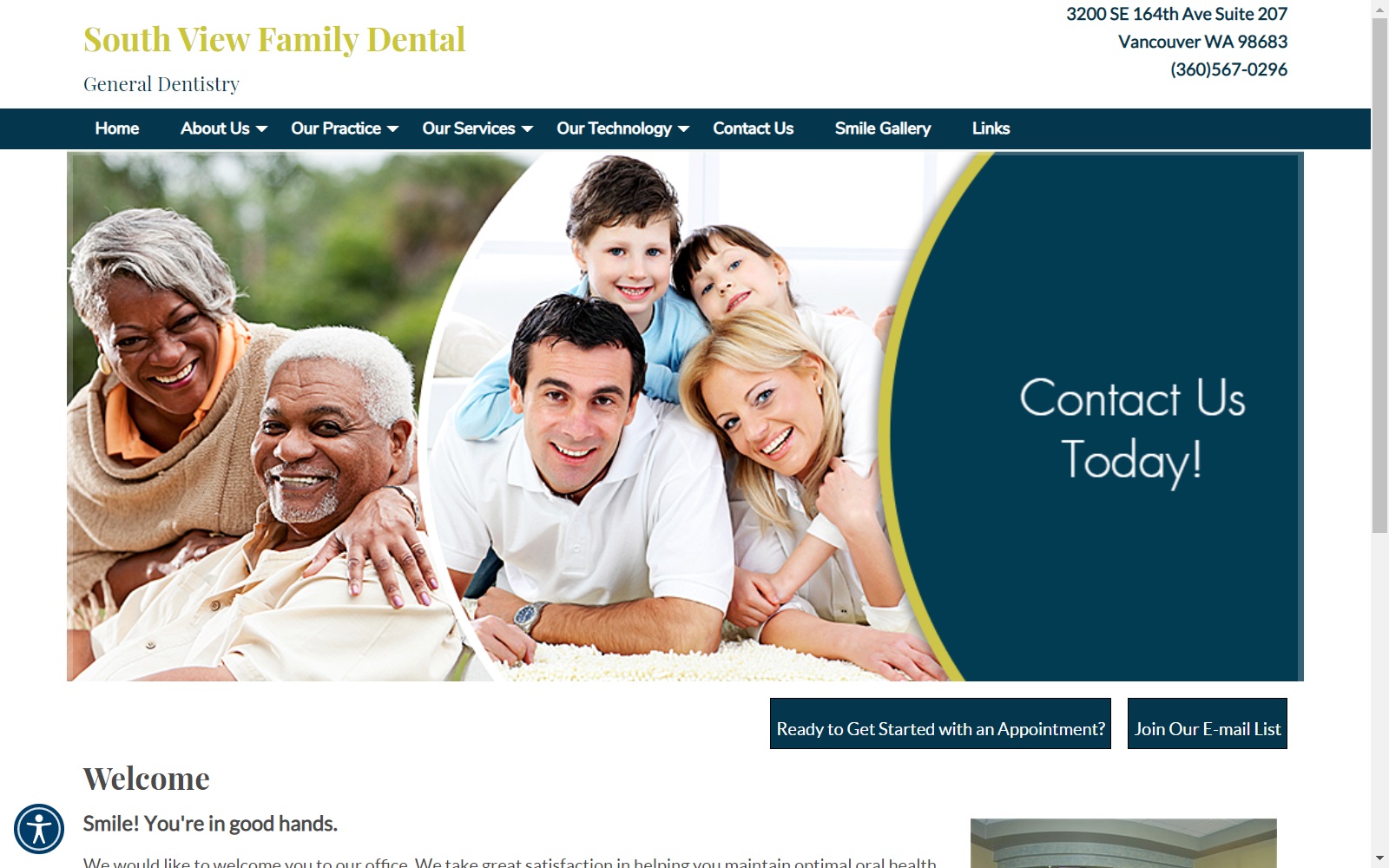 southviewfamilydental.com screenshot