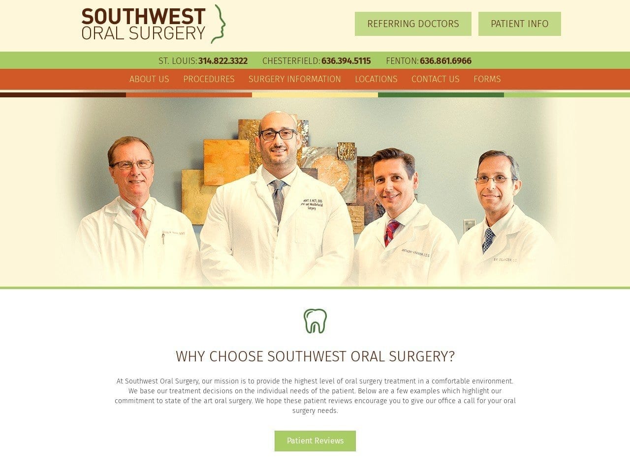 Kramer Anthony C DDS Website Screenshot from southwestoralsurgery.com