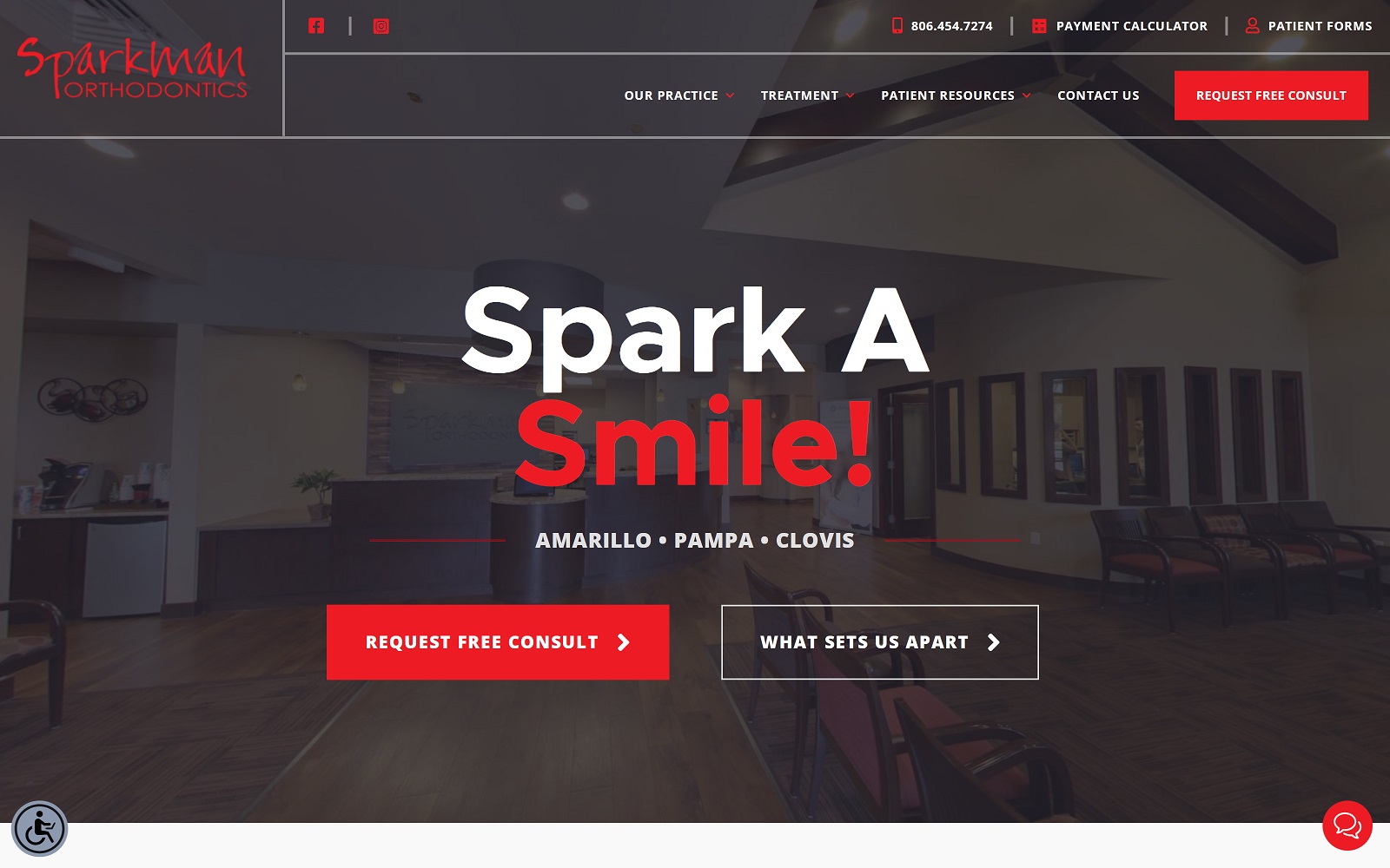 sparkmanorthodontics.com screenshot