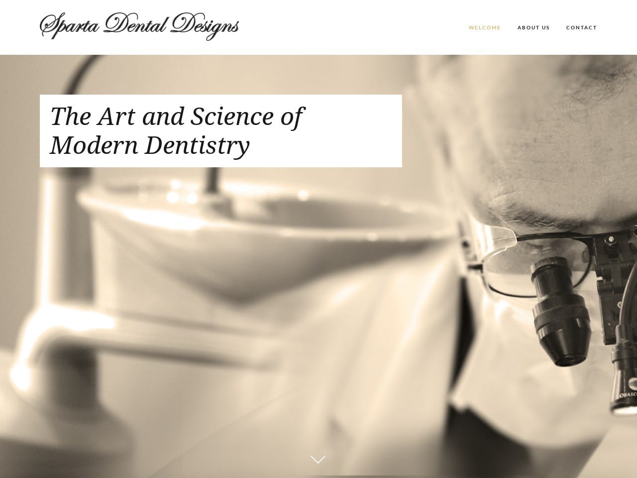 Sparta Dental Designs Website Screenshot from spartadentaldesigns.com