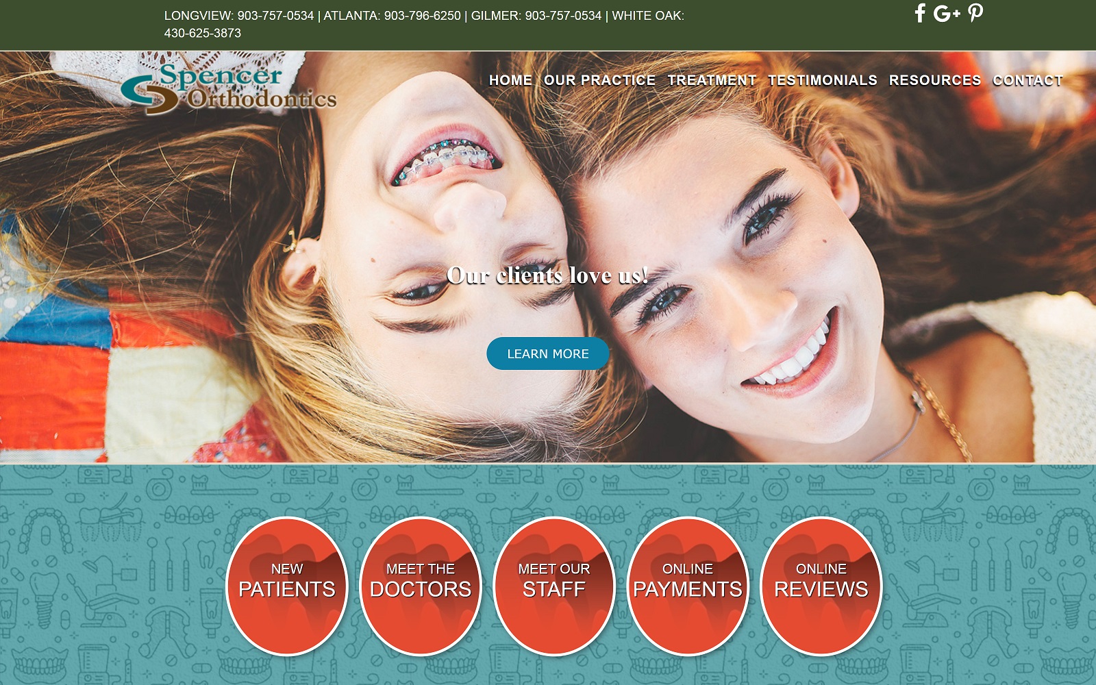 spencerortho.com screenshot