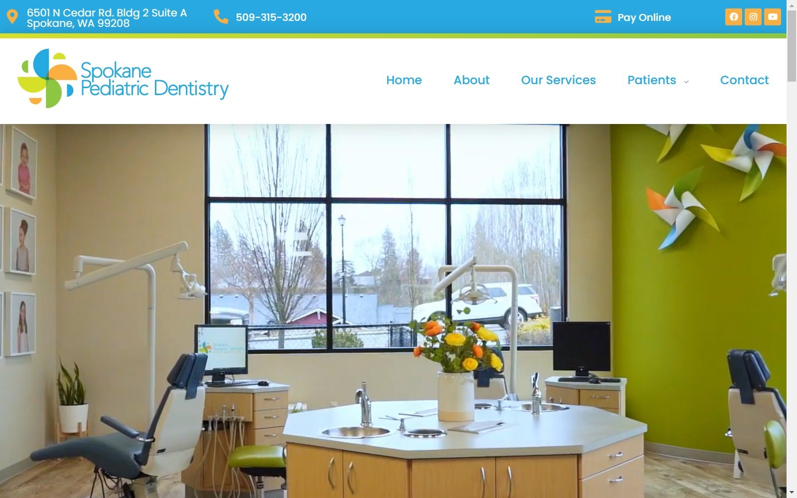 spokanepediatricdentistry.com screenshot