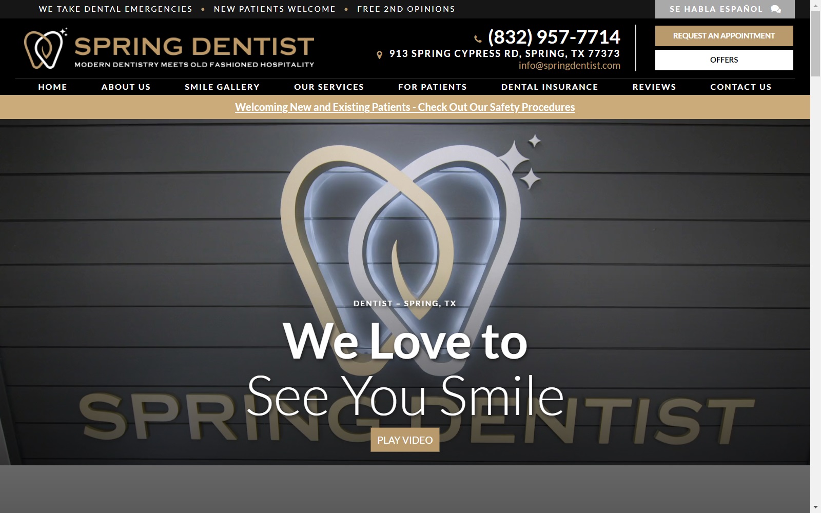 springdentist.com screenshot