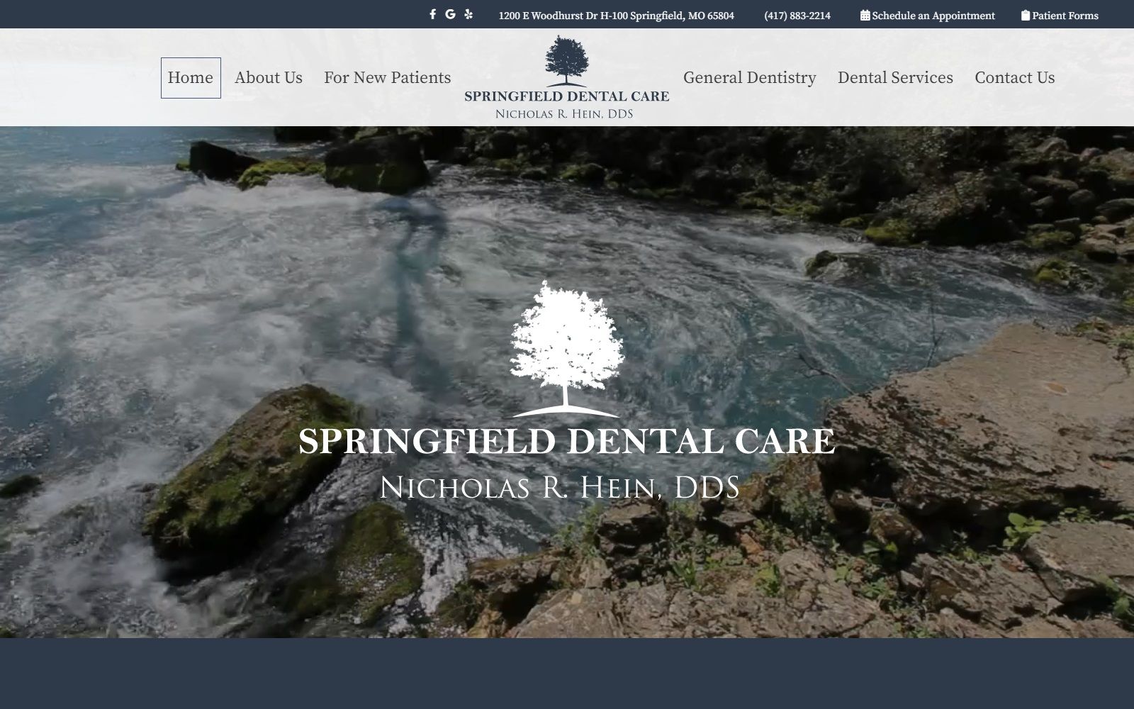 springfielddentalcare.com screenshot