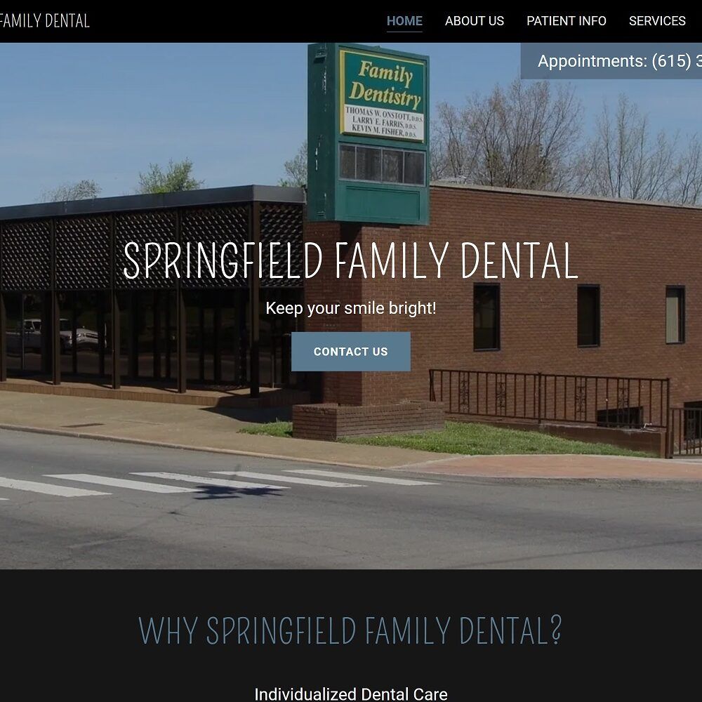 springfieldfamilydental.com screenshot