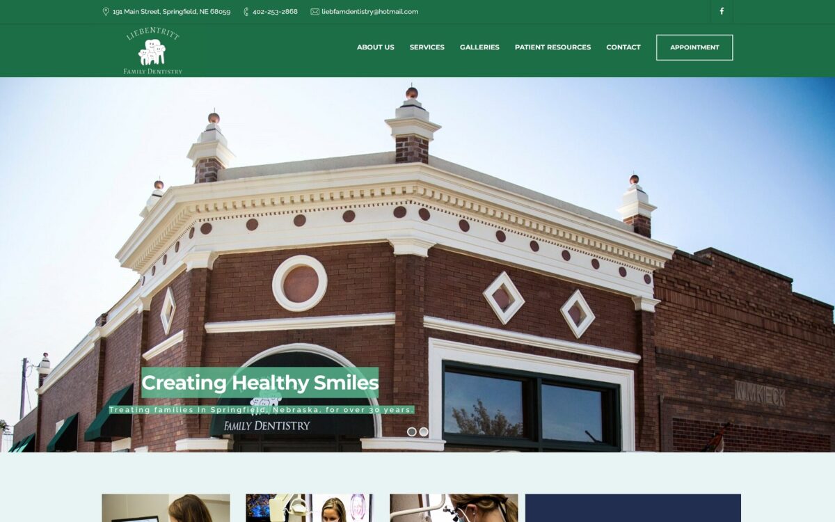 springfieldnedentist.com screenshot