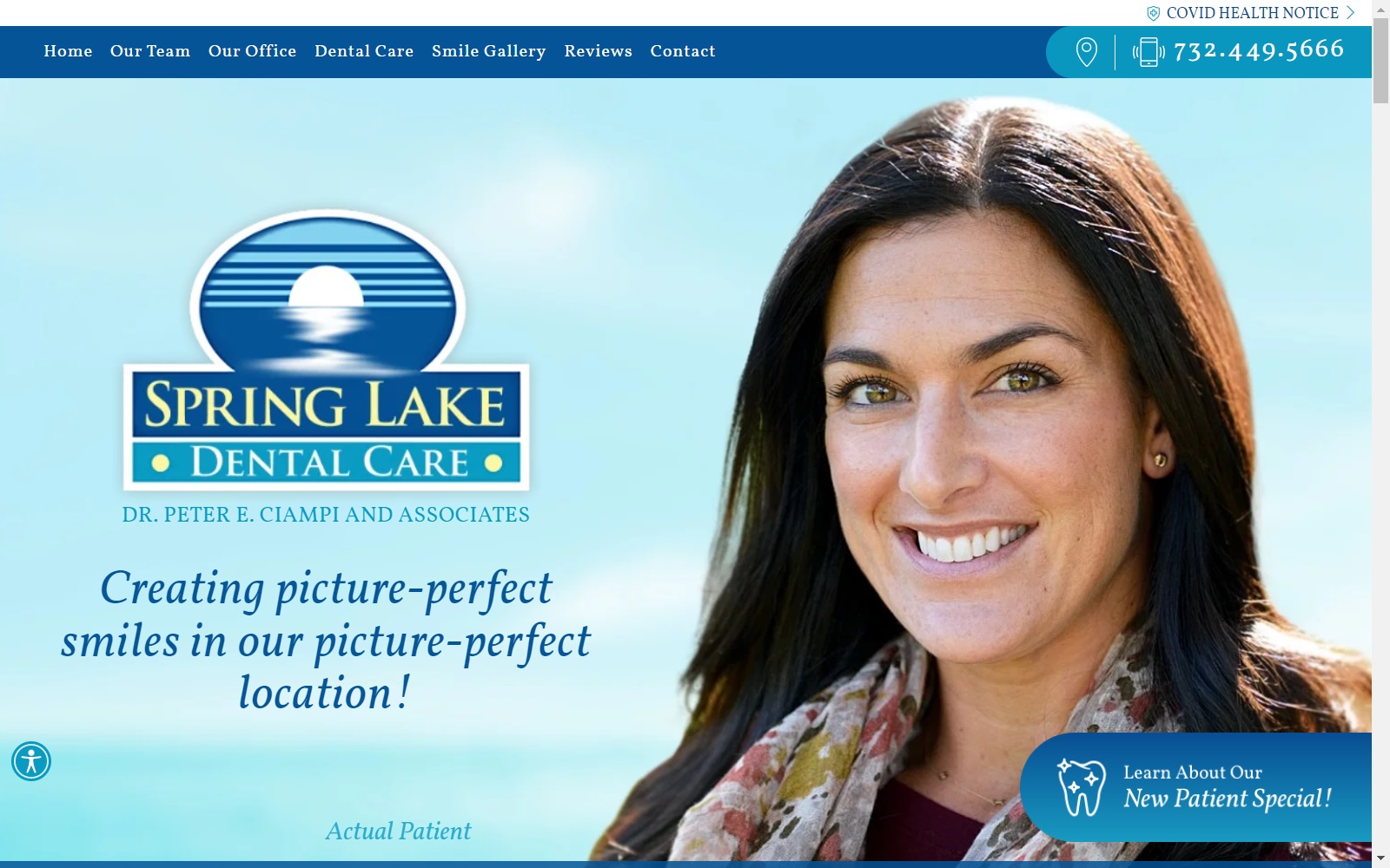 springlakesmiles.com screenshot