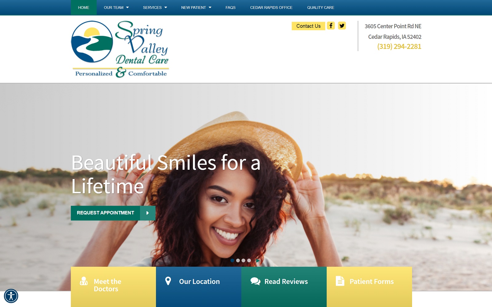 springvalleydentalcare.com screenshot