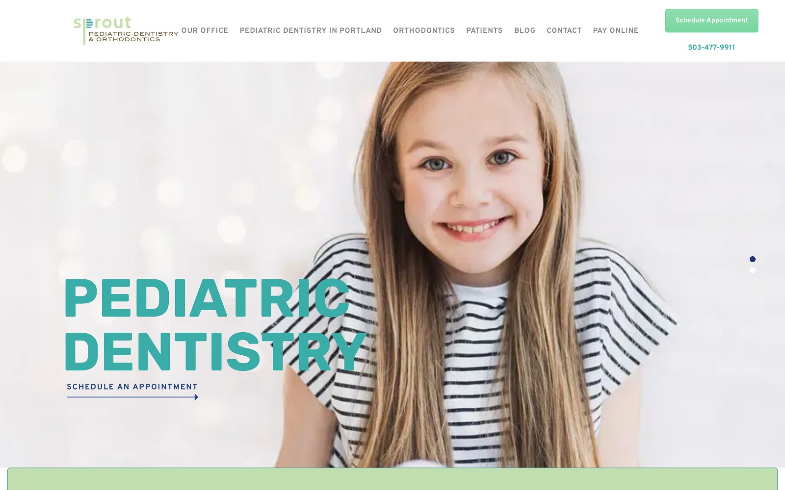 sproutpediatricdentistry.com screenshot