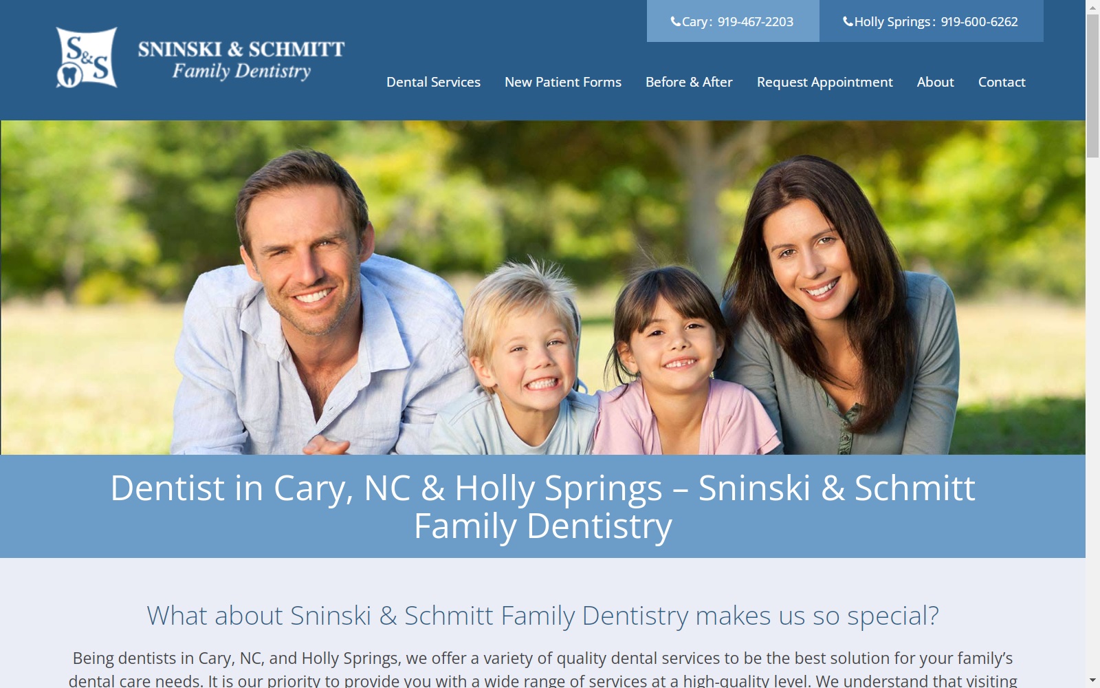 ssfamilydentistry.com screenshot