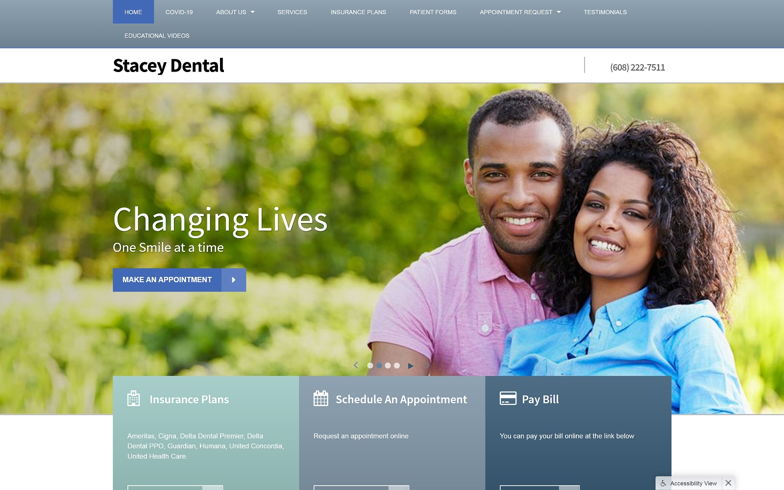 staceydental.com screenshot