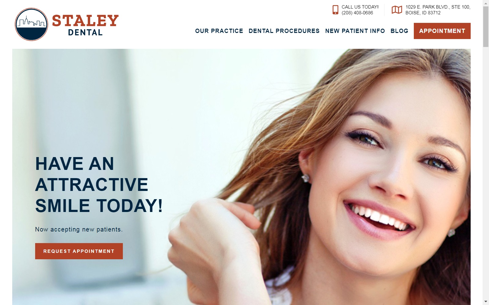 staleydental.com screenshot