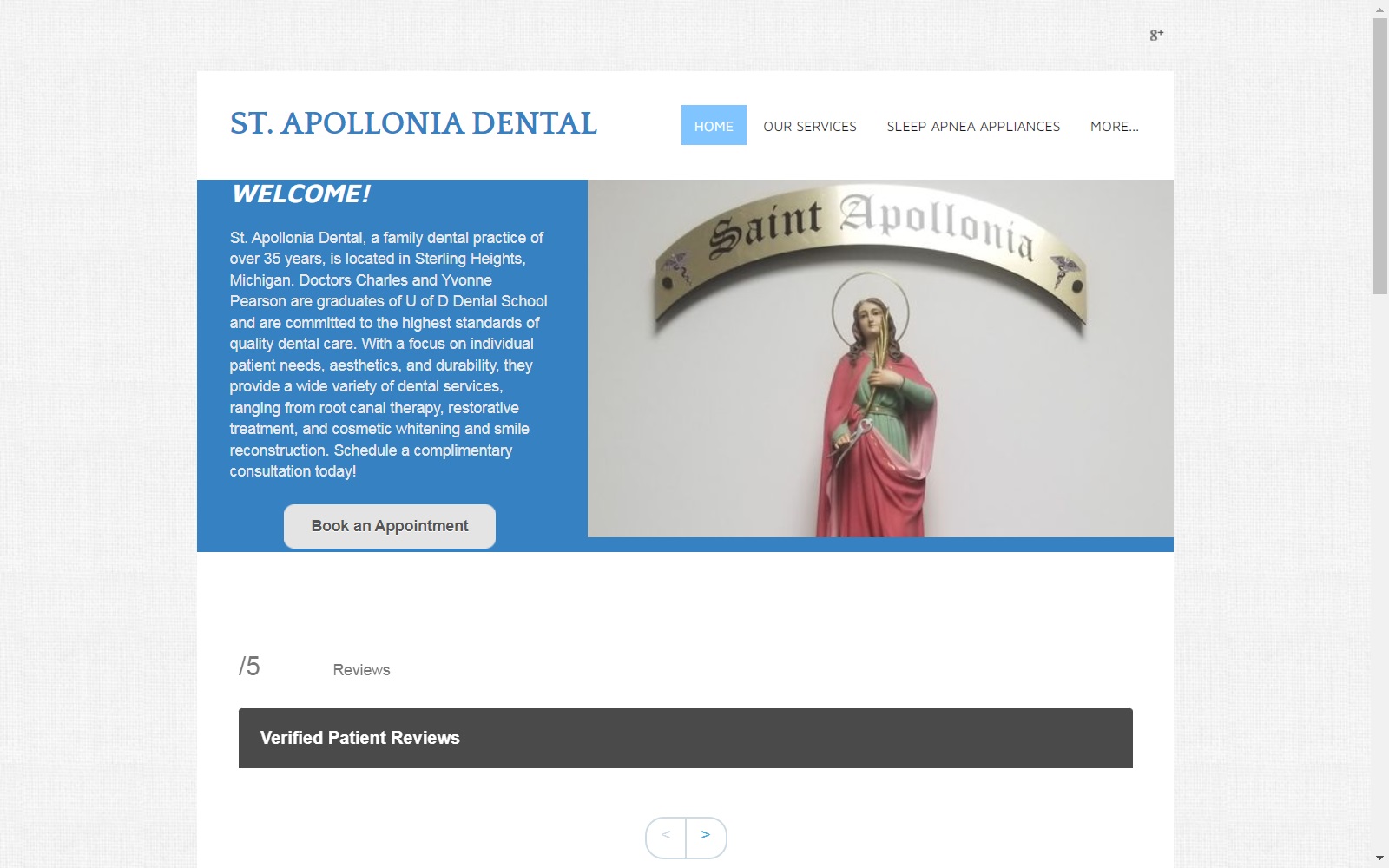 stapolloniadental.com screenshot