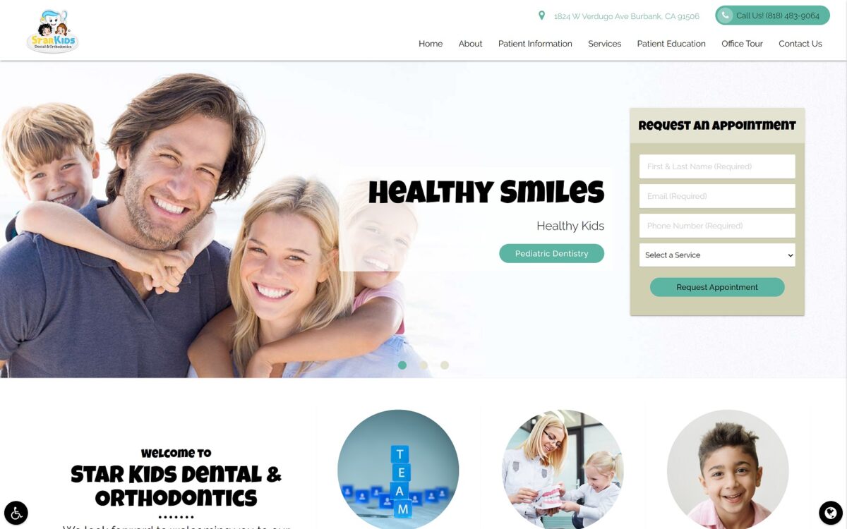 starkidsdental.com screenshot