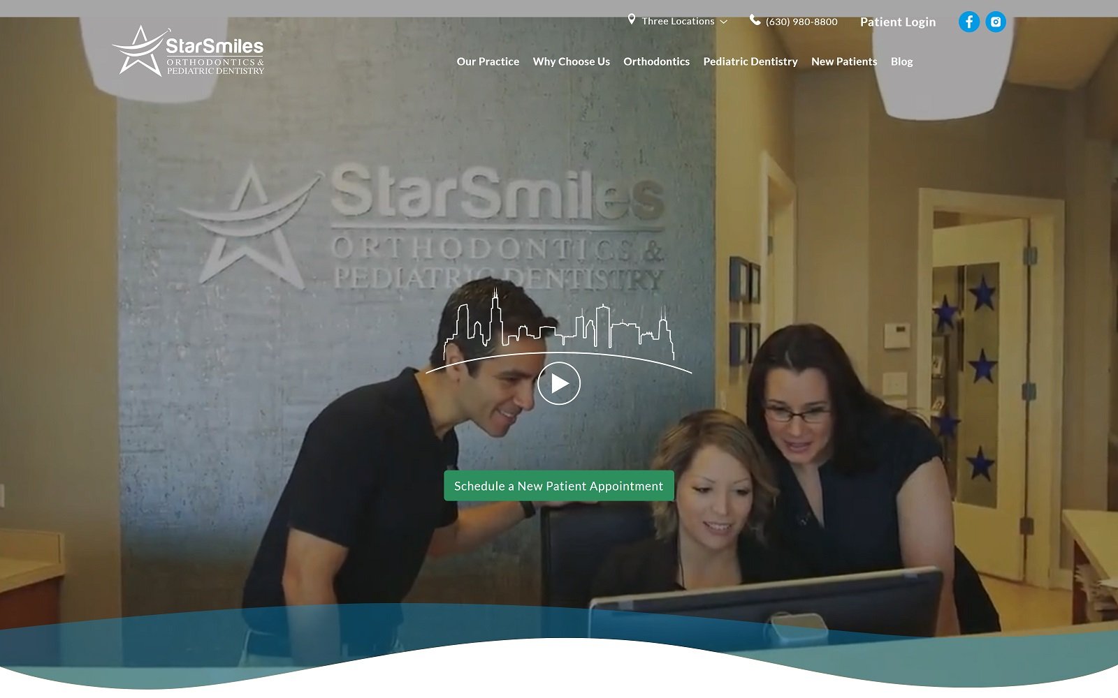 starsmilesorthopedo.com screenshot