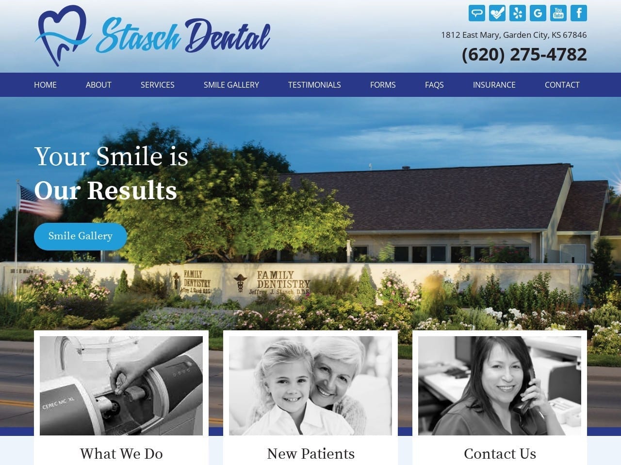 Stasch Jeffrey J DDS Website Screenshot from staschdental.com