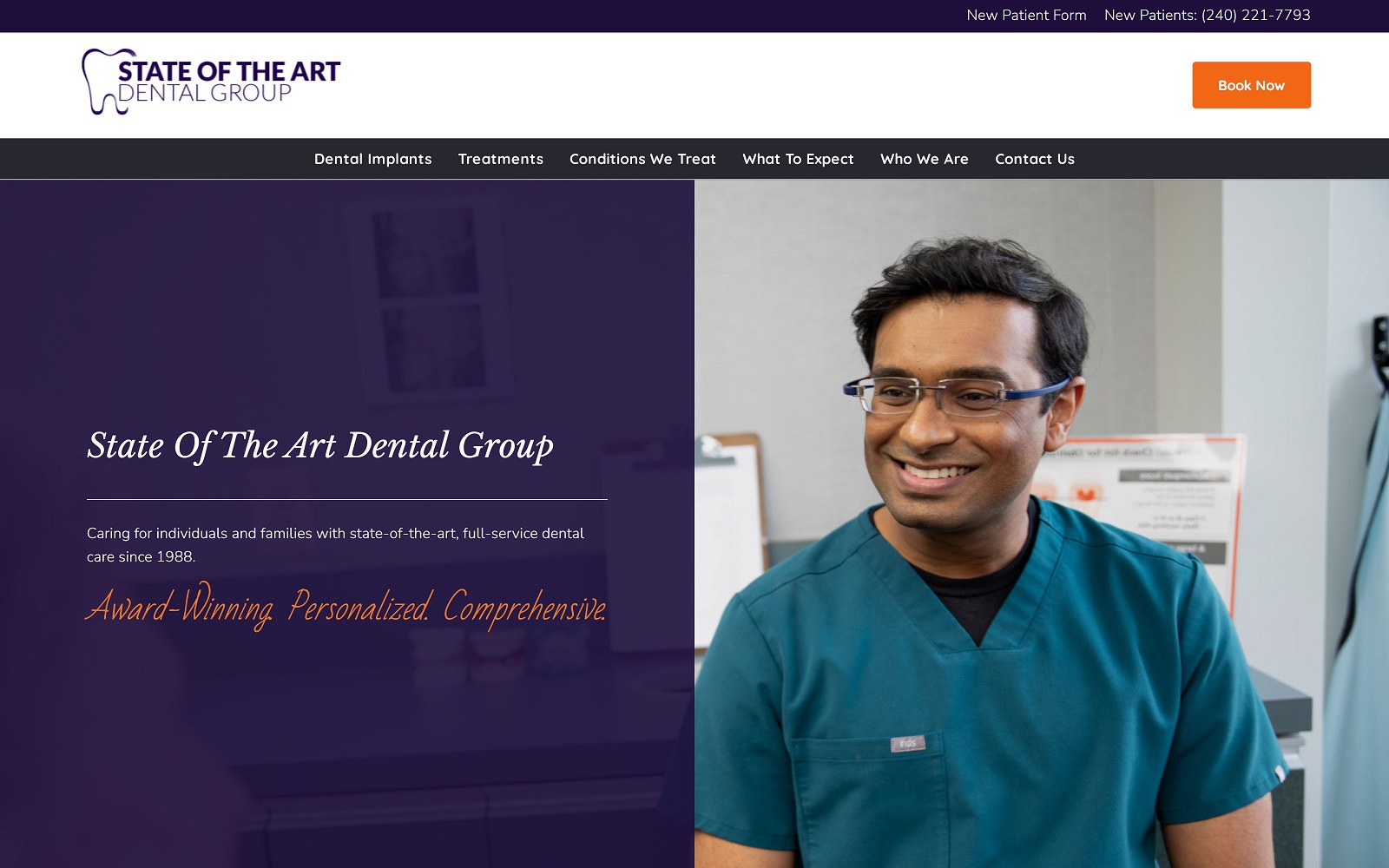 stateoftheartdentalgroup.com screenshot