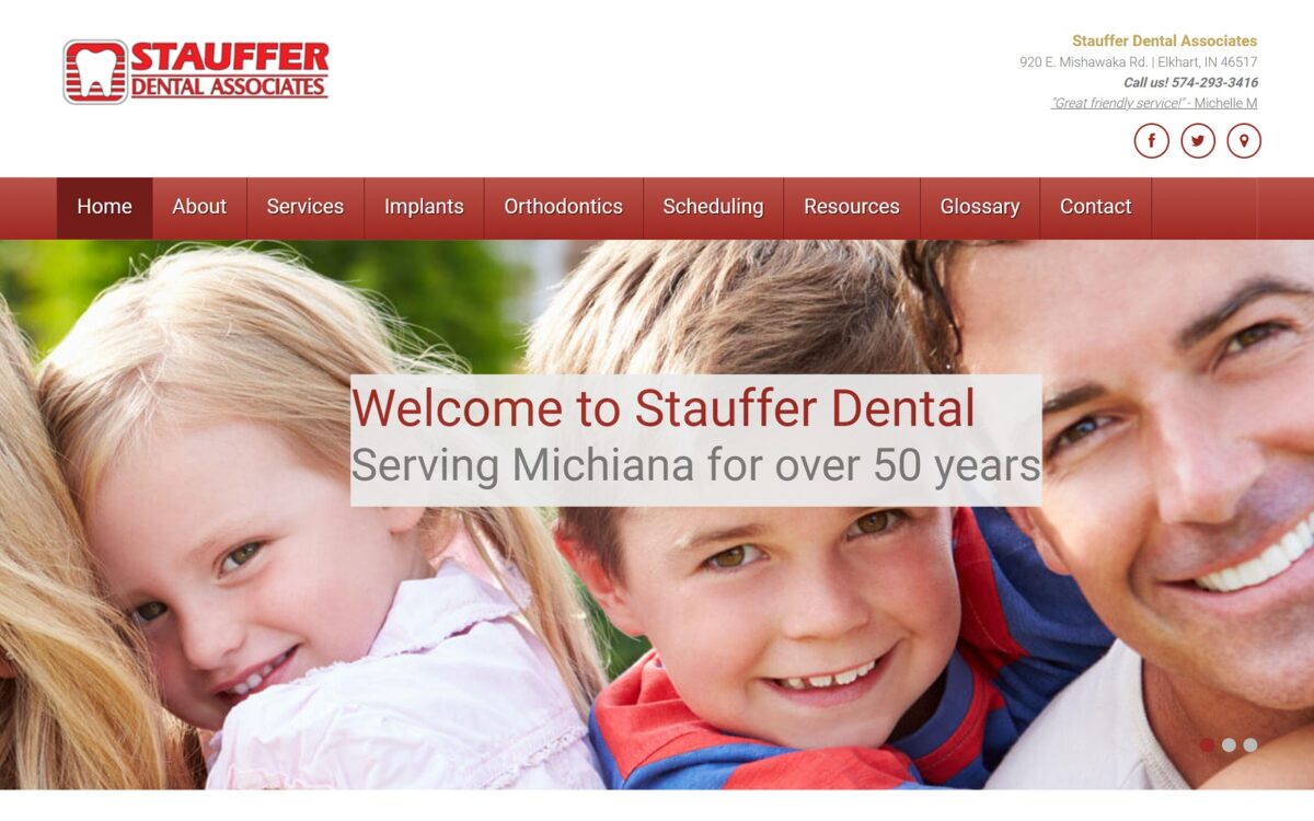 staufferdental.com screenshot