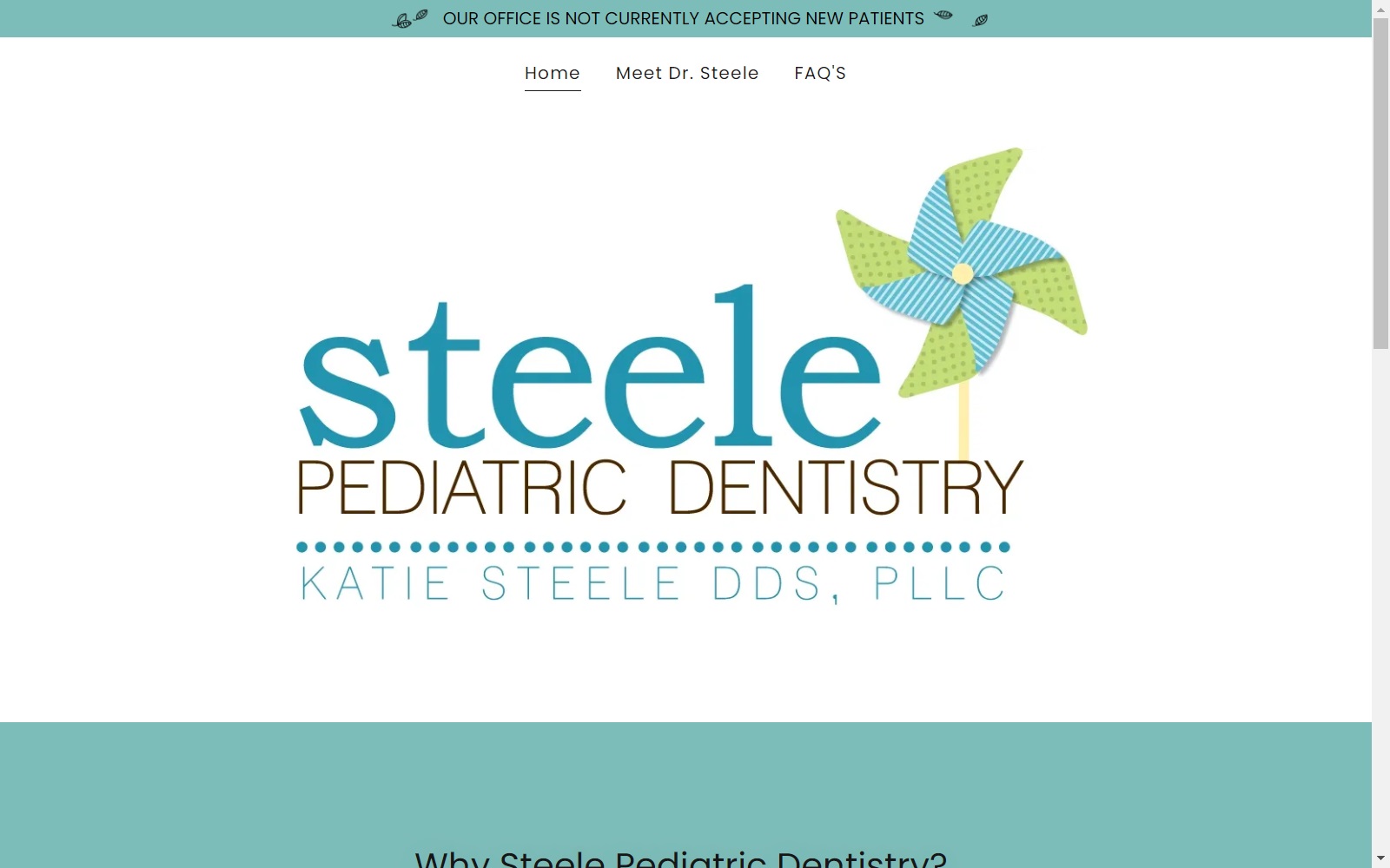 steelepediatricdentistry.com screenshot