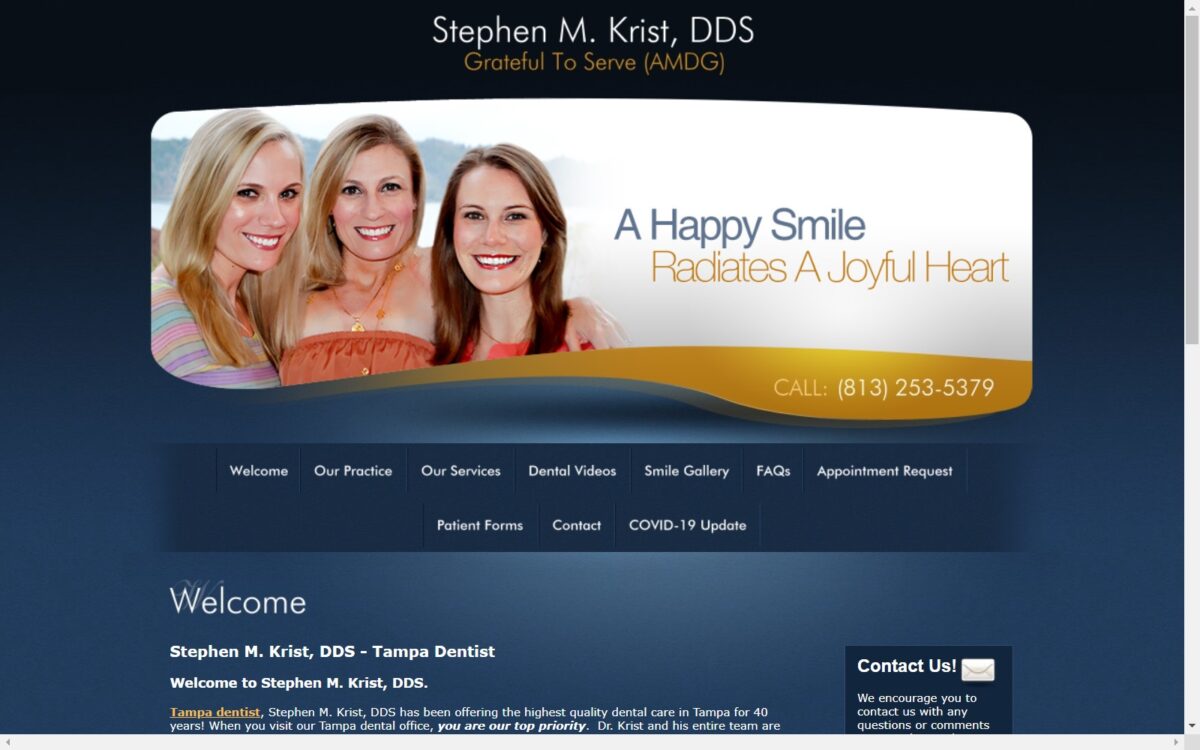 stephenkristdds.com screenshot