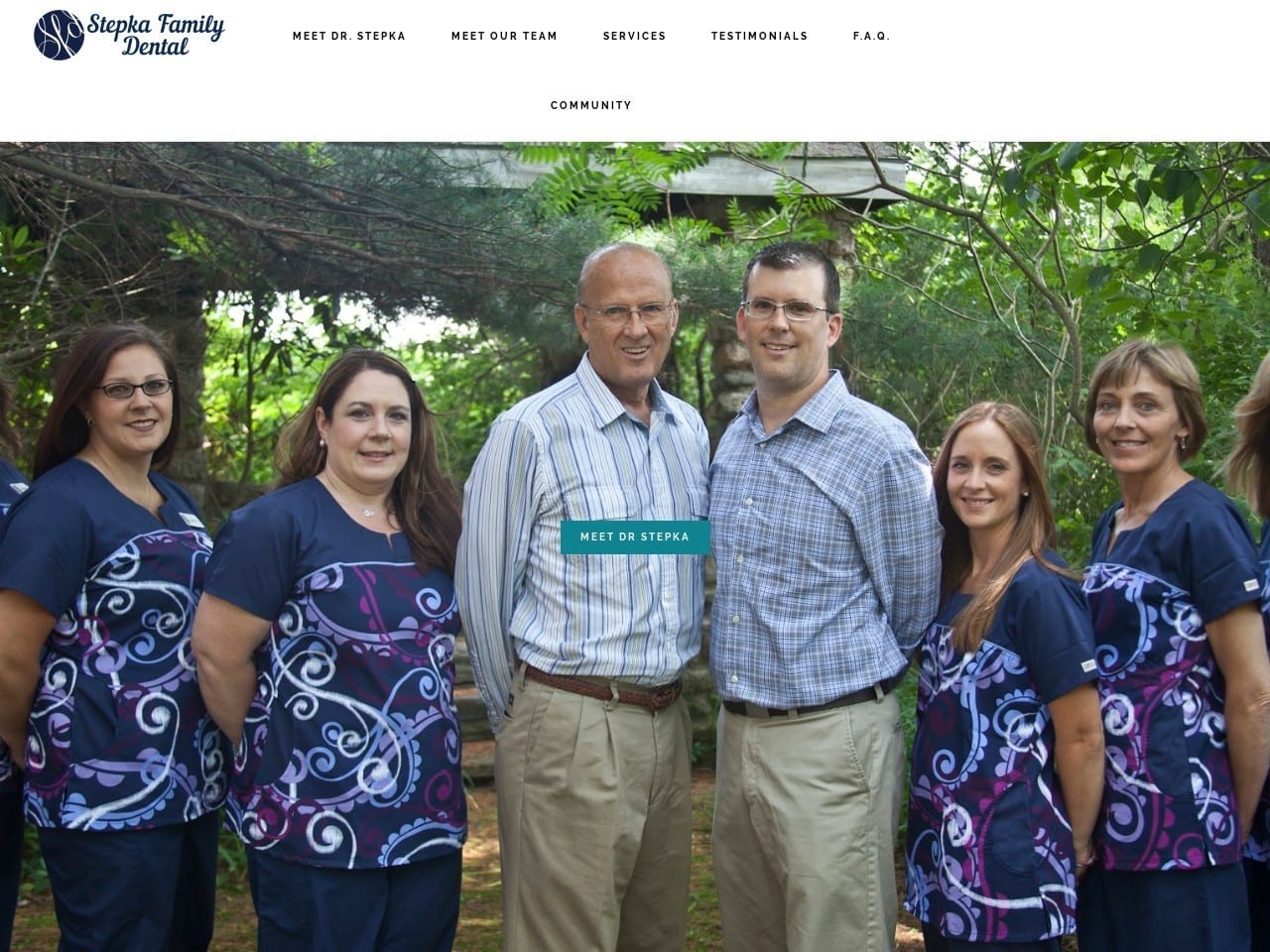 Stepka Family Dental Gregory Stepka D.M.D. Website Screenshot from stepkafamilydental.com