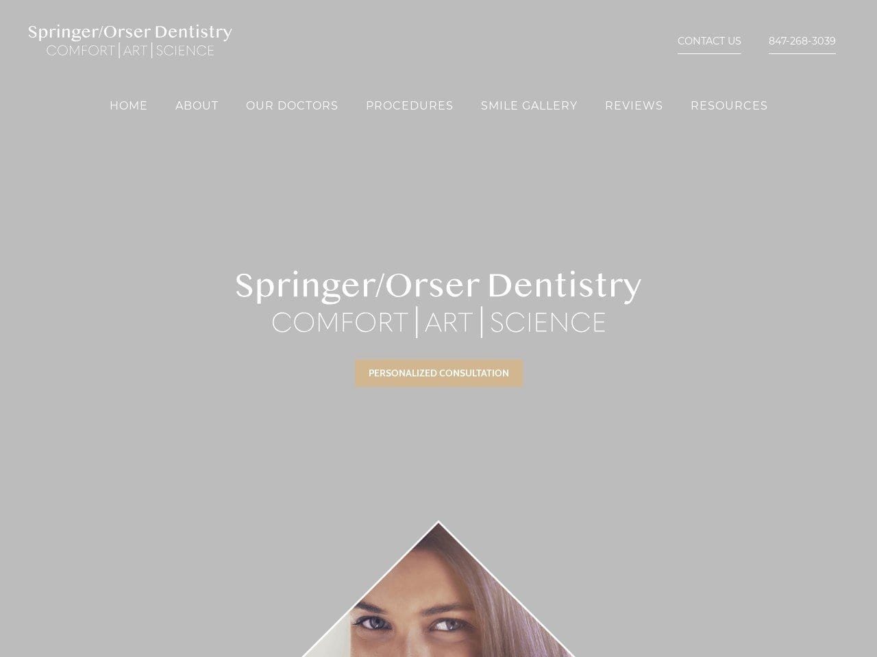 Arlington Adult Dentist Website Screenshot from stevanorserdds.com