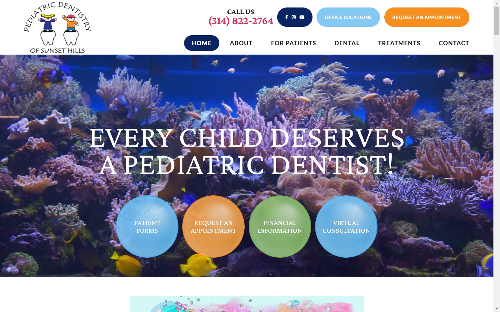 stldentistforkids.com screenshot