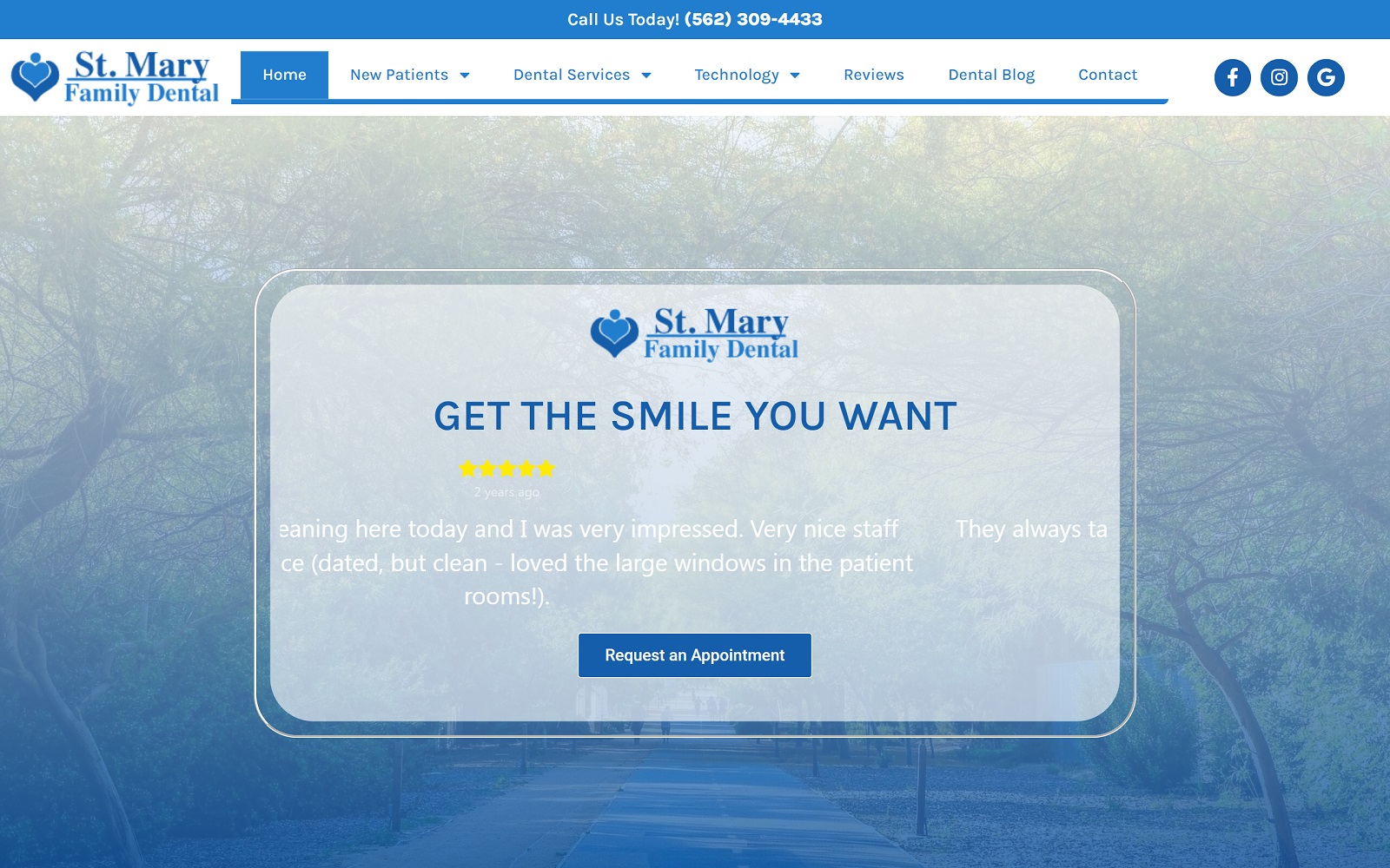 stmarydental.com screenshot