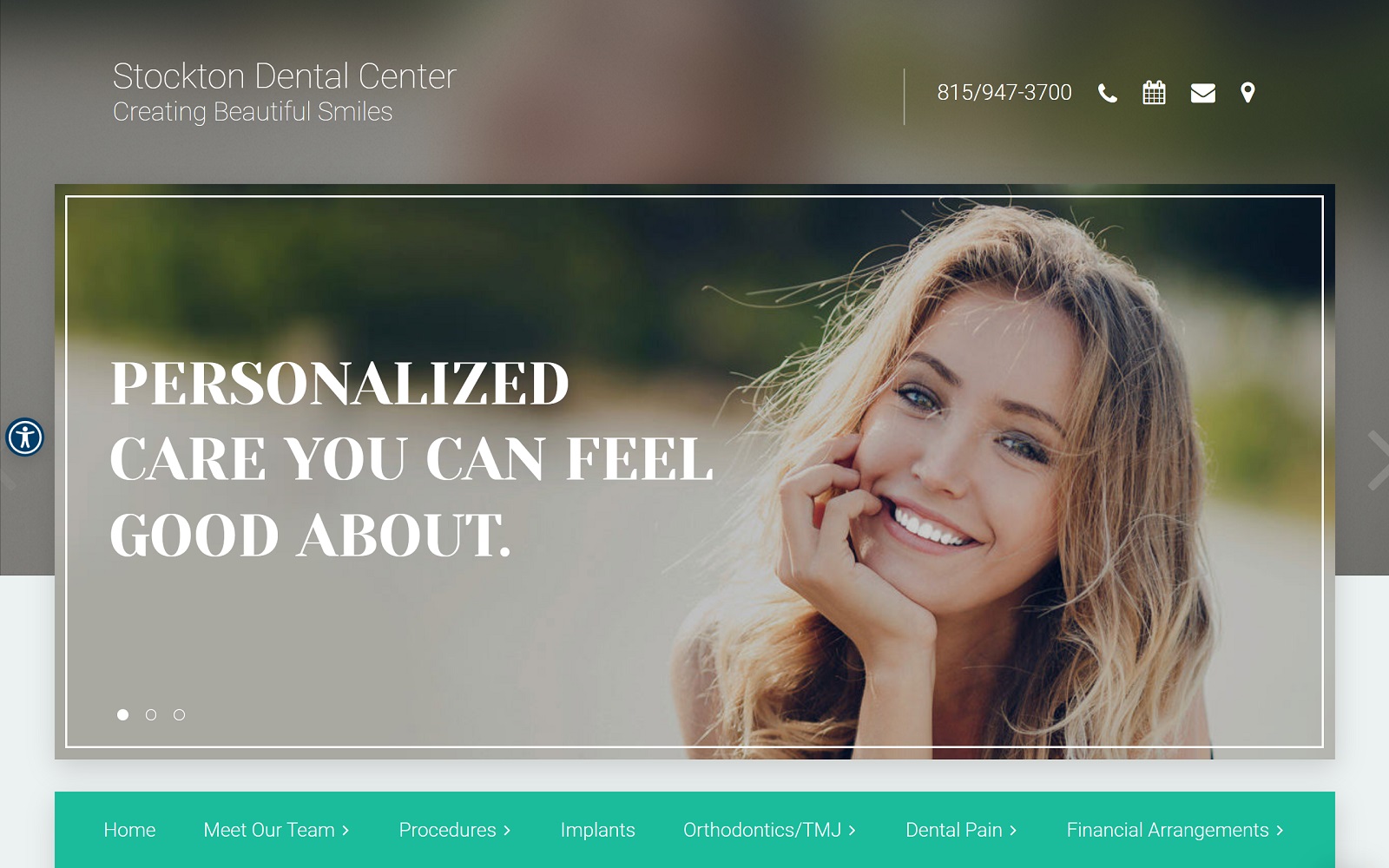 stocktondental.com screenshot