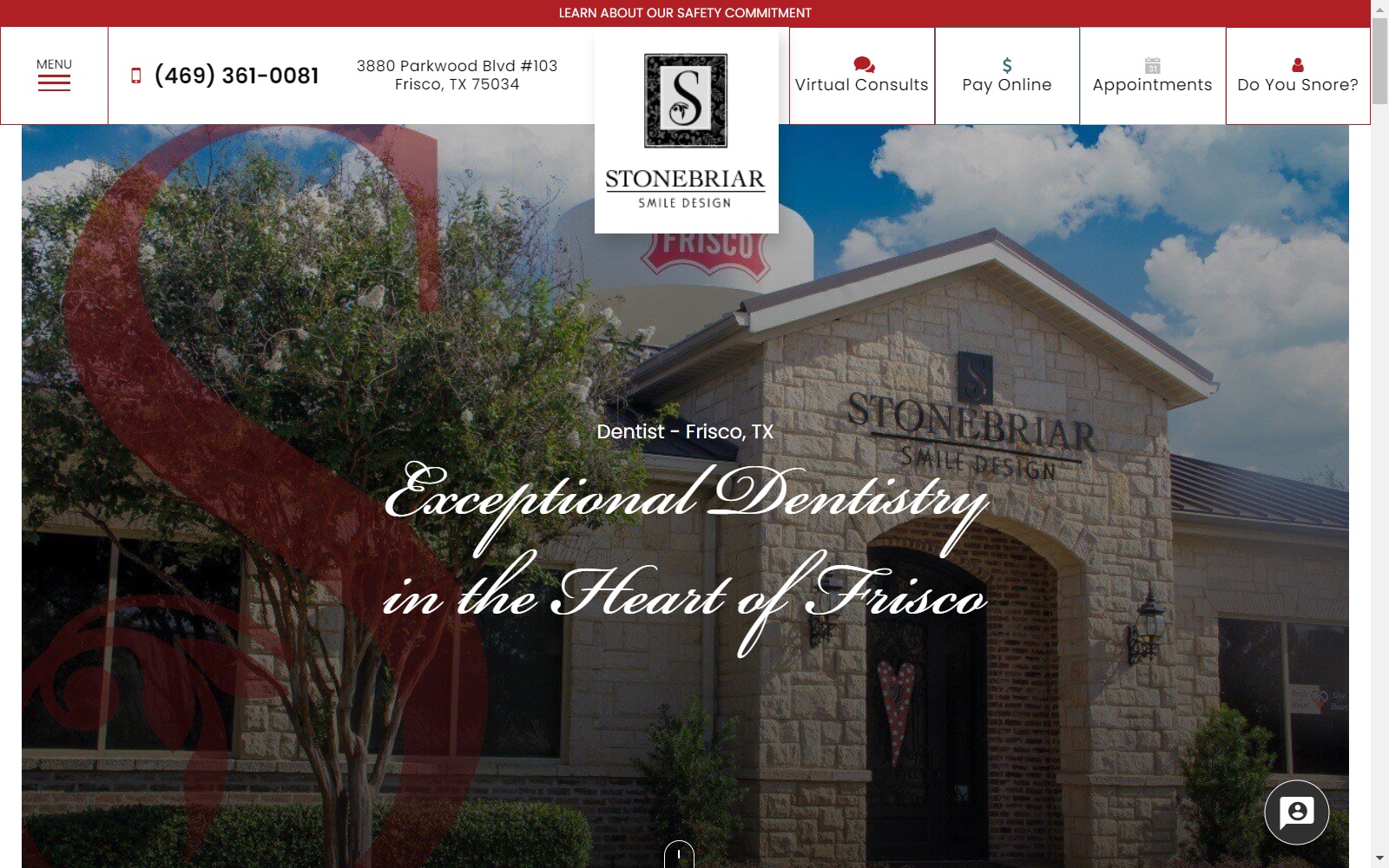 stonebriarsmiledesign.com screenshot