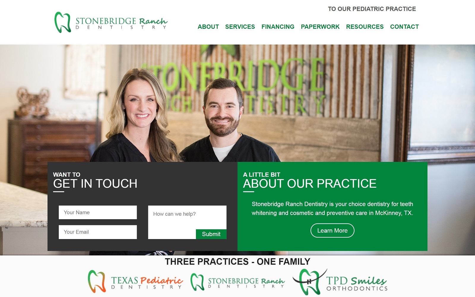 stonebridgeranchdentistry.com screenshot