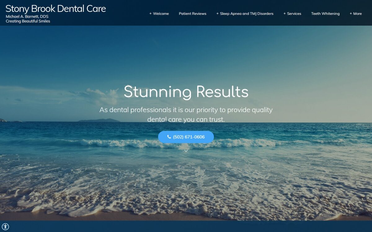 stonybrookdentalcare.com screenshot