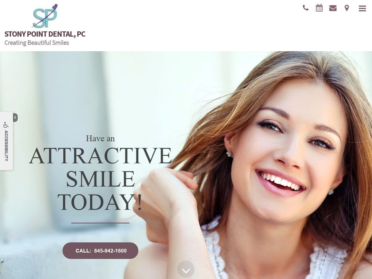 Stony Point Dental PC Website Screenshot from stonypointdental.com