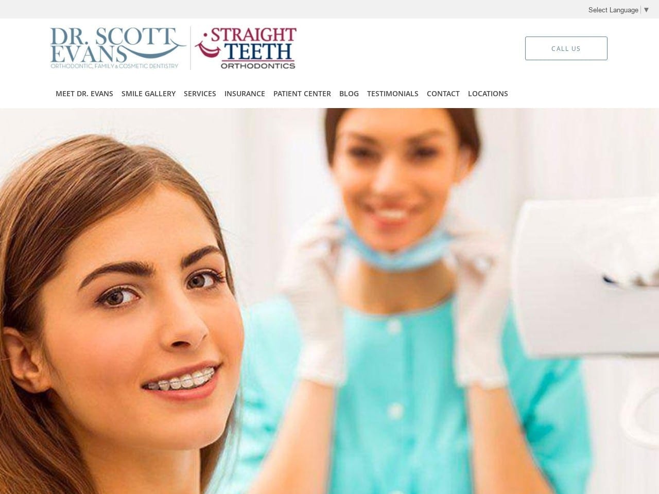 Straight Teeth Orthodontics Website Screenshot from straightortho.com