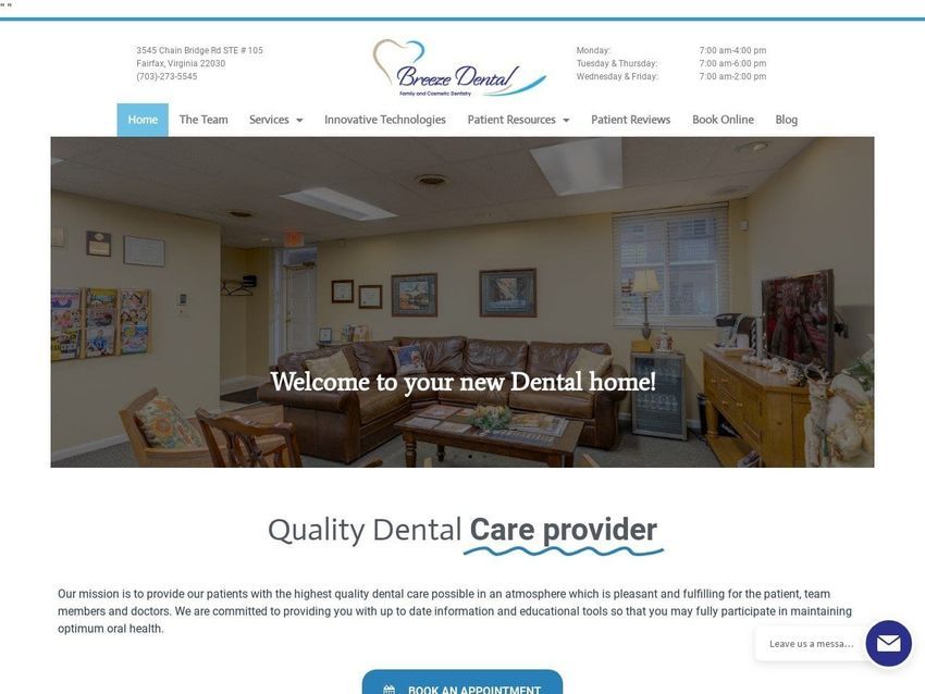 Stringham Dental Website Screenshot from stringhamdental.com