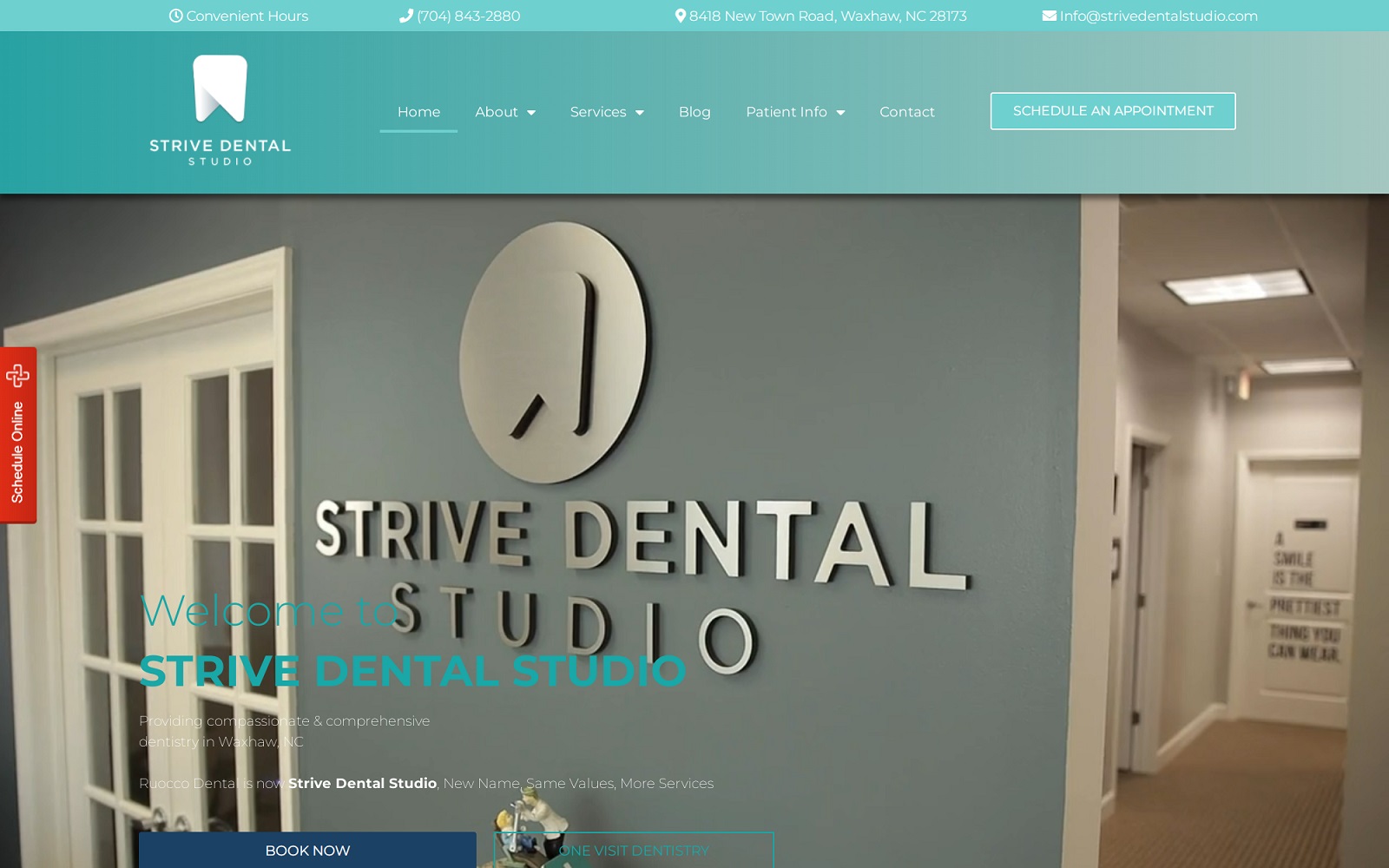 strivedentalstudio.com screenshot