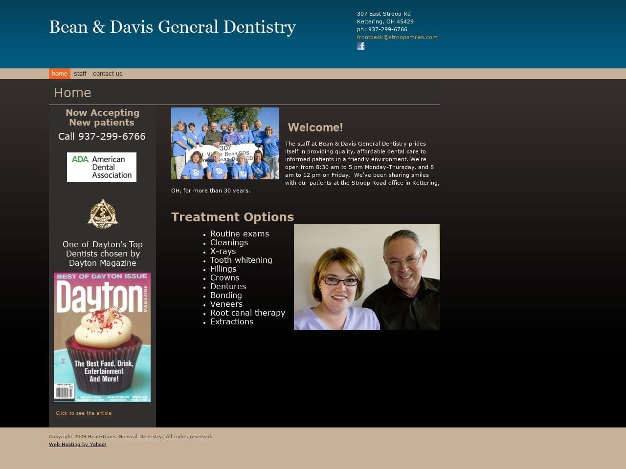 Bean J Victor DDS Website Screenshot from stroopsmiles.com