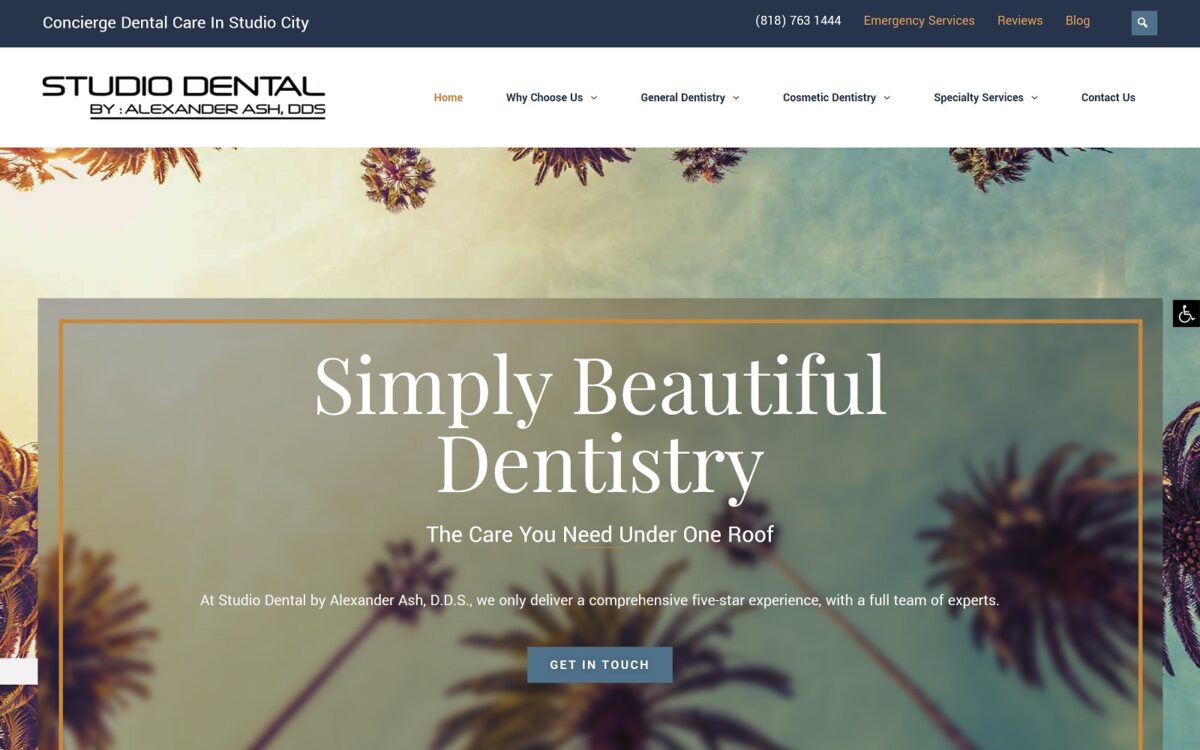 studiodentalcare.com screenshot