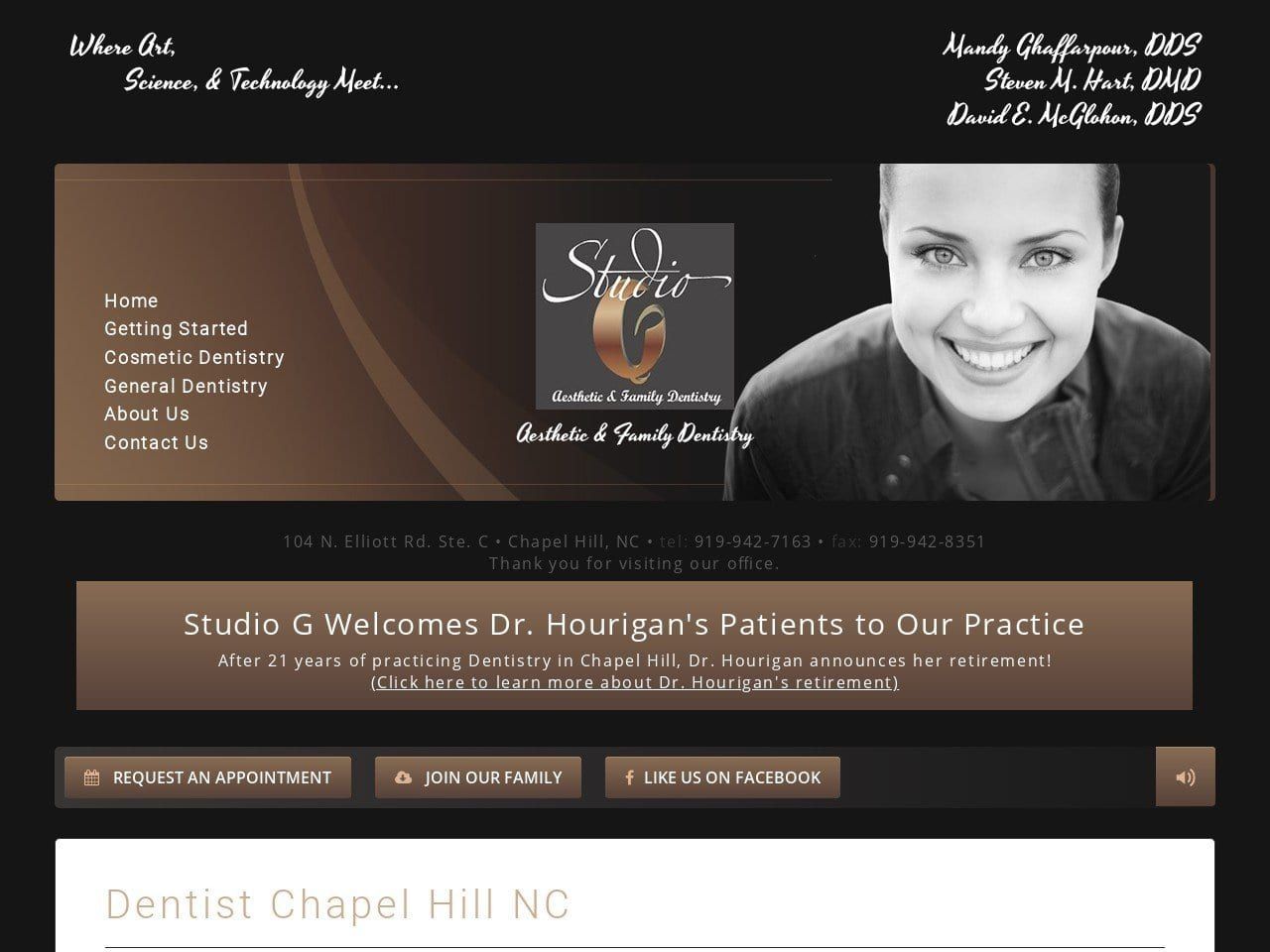 Boaz David E DDS Website Screenshot from studiogdentist.com