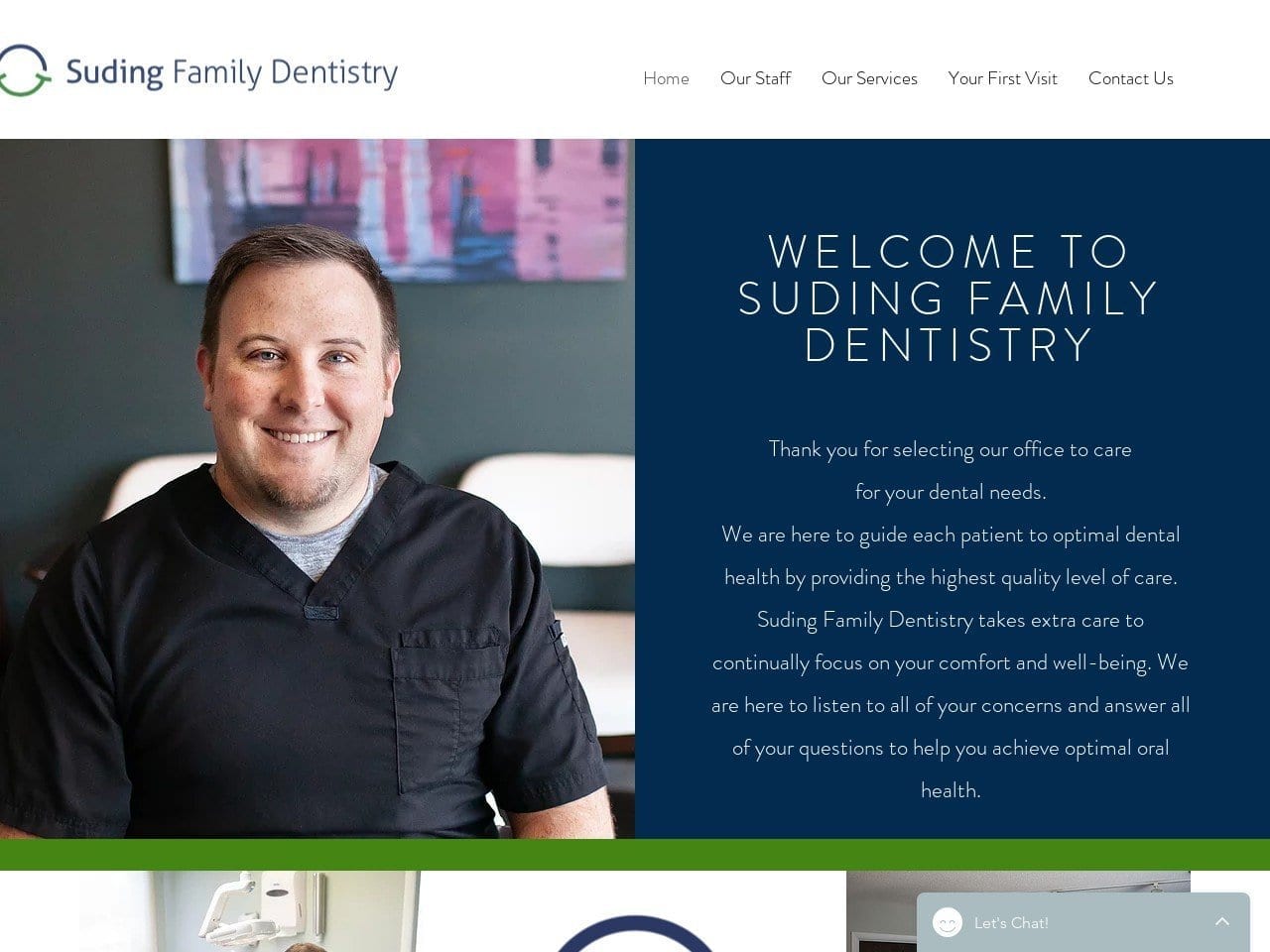 Eric J. Suding DDS Website Screenshot from sudingfamilydentistry.com